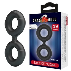 ����������� ������ ������� Radwan Double Cock Ring Silicone Model 19