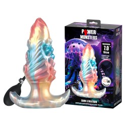 �������� ������������� Ebon Leviathan Rippled Monster Silicone Dildo