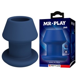 Hollow Anal Plug Blue