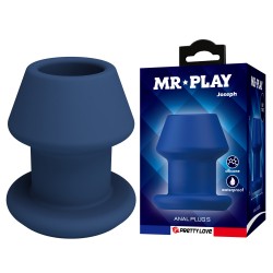 Hollow Anal Plug Blue
