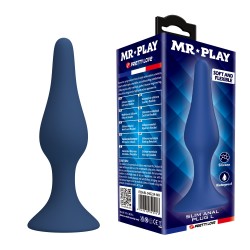 Slim Anal Plug Blue Suction Cup