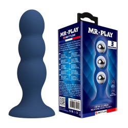 Metal Liquid Silicone Anal Plug Balls