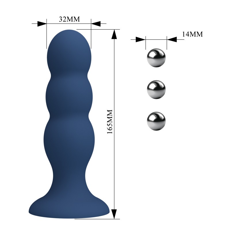 Metal Liquid Silicone Anal Plug Balls. Артикул: IXI66533