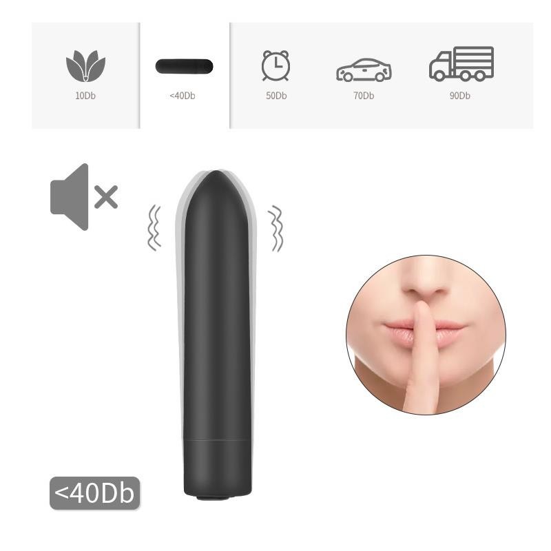 Magny Vibrating Bullet Black Mini Vibrator Women. Артикул: IXI66546