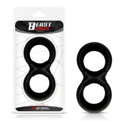����������� ������ Double Penis Testicles Ring Liquid Silicone
