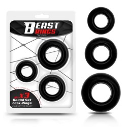 ����� ����������� ����� Set Of 3 Cock Rings Flexible