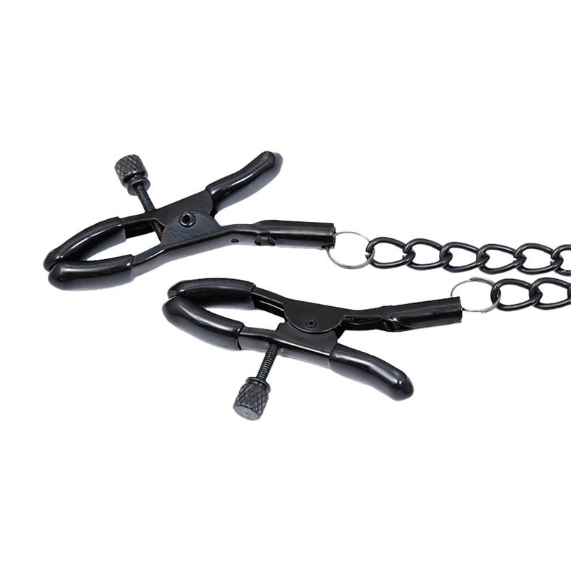 Ошейник с зажимами для сосков Llar Nipple Clamps Diamond Vegan Leather. Артикул: IXI66672