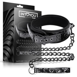 ������� � �������� Collar Leash Sapphire Vegan Leather