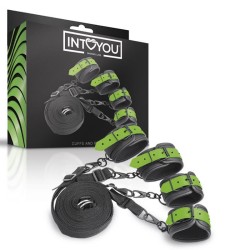 Glow In Dark Cuffs Restraints Bed Set