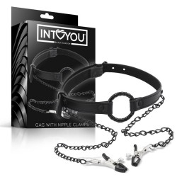 ���� � �������� ��� ������ O Ring Gag Nipple Clamps Vegan Leather