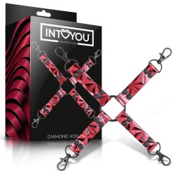 Hog Tie Diamond Vegan Leather Cross Bondage Lock