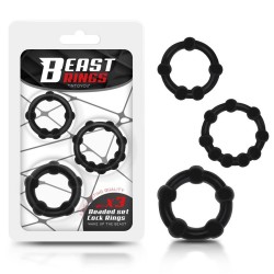 ����� ����������� ����� Set Of 3 Cock Ring Beaded Flexible