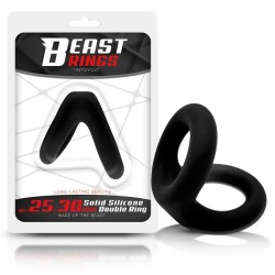 ����������� ������ Solid Silicone Double Penis Ring