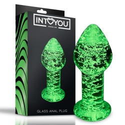 �������� ������ Glow In The Dark Glass Butt Plug