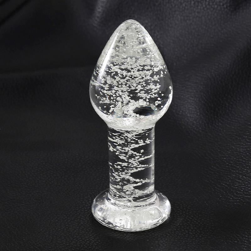 Анальная пробка Glow In The Dark Glass Butt Plug. Артикул: IXI66737
