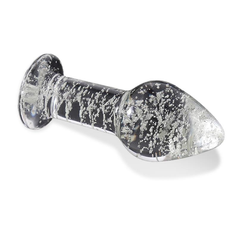 Анальная пробка Glow In The Dark Glass Butt Plug. Артикул: IXI66737