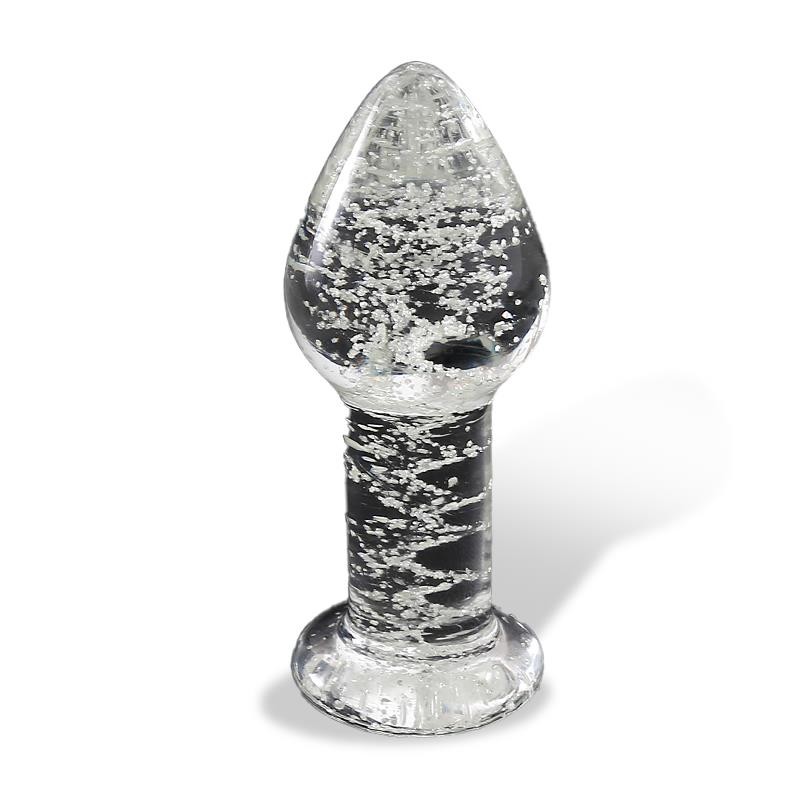 Анальная пробка Glow In The Dark Glass Butt Plug. Артикул: IXI66737