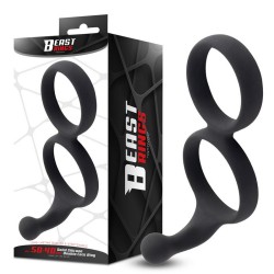����������� ������ Double Penis Ring Solid Silicone