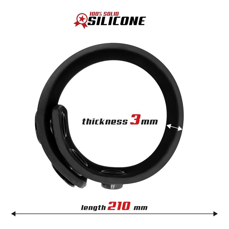 Эрекционное кольцо Solid Silicone Adjustable Strip Cock Ring. Артикул: IXI66749