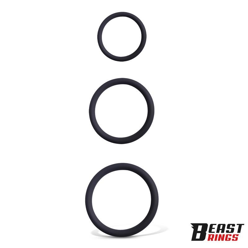 Набор эрекционных колец Set Of 3 Penis Rings Silicone. Артикул: IXI66750