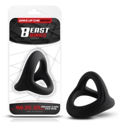 ����������� ������ Triple Cock Ring Solid Silicone, 40/35/32mm