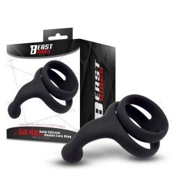 ����������� ������ Double Penis Ring Solid Silicone