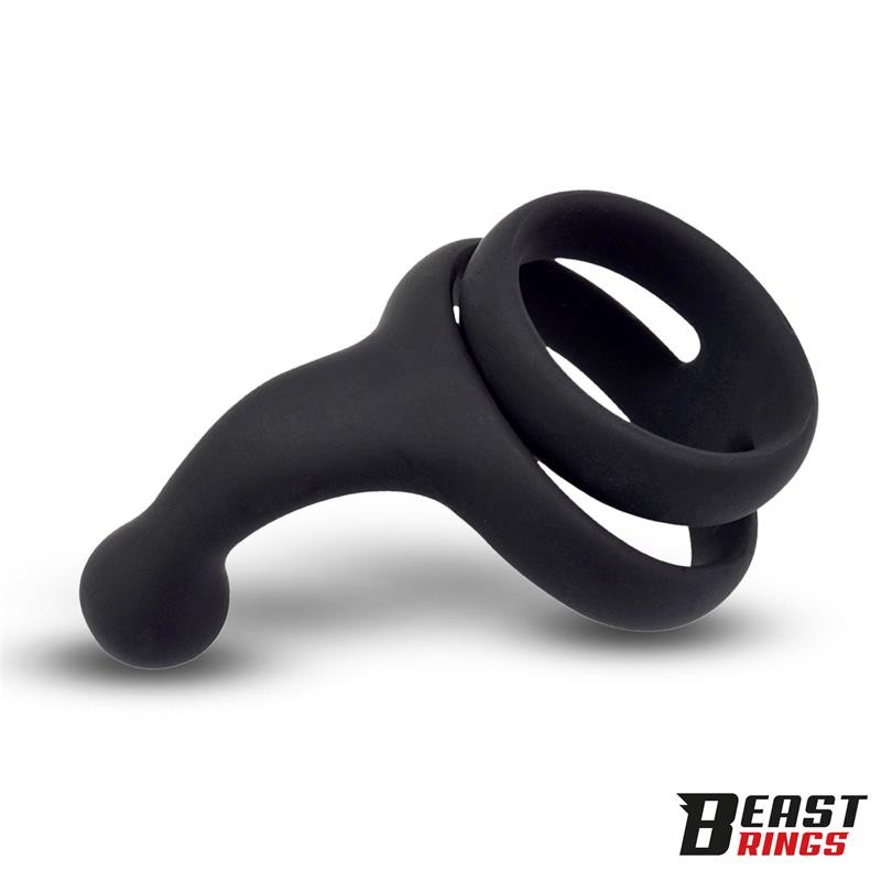 Эрекционное кольцо Double Penis Ring Solid Silicone. Артикул: IXI66755