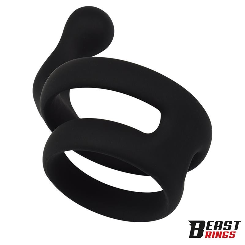 Эрекционное кольцо Double Penis Ring Solid Silicone. Артикул: IXI66755