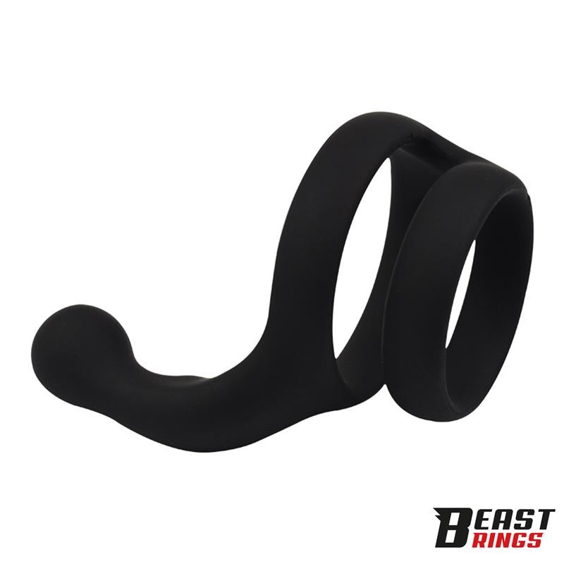 Эрекционное кольцо Double Penis Ring Solid Silicone. Артикул: IXI66755