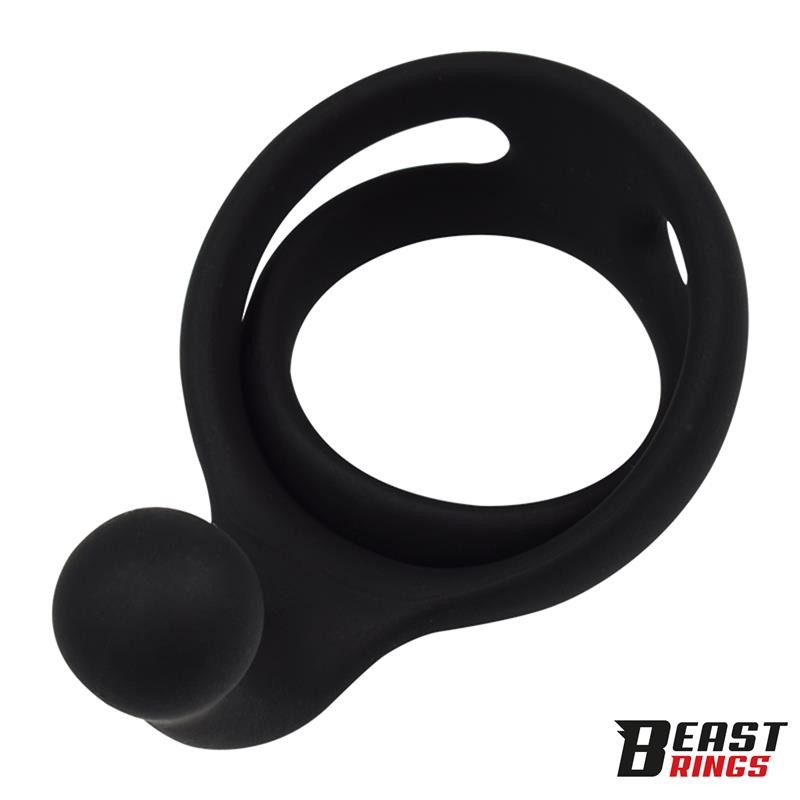 Эрекционное кольцо Double Penis Ring Solid Silicone. Артикул: IXI66755