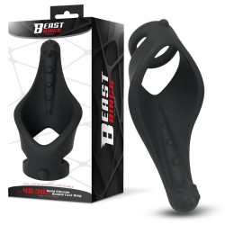 ����������� ������� Double Penis Ring Solid Silicone