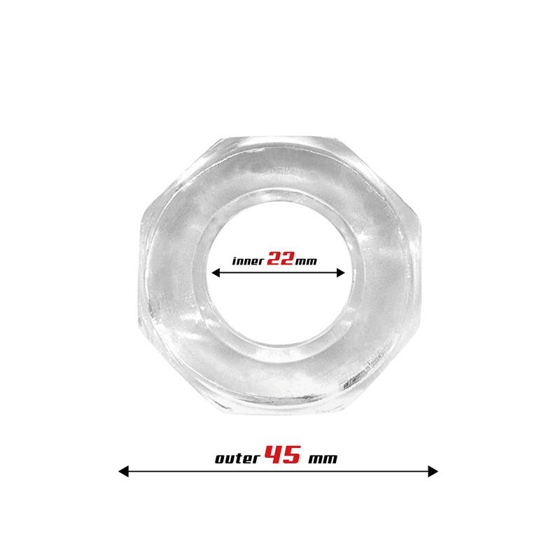 Эрекционное кольцо Cock Ring Super Flexible Polygon. Артикул: IXI66776