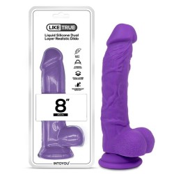 ������������� �� �������� Realistic Dildo Liquid Silicone Dual Layer 8.0