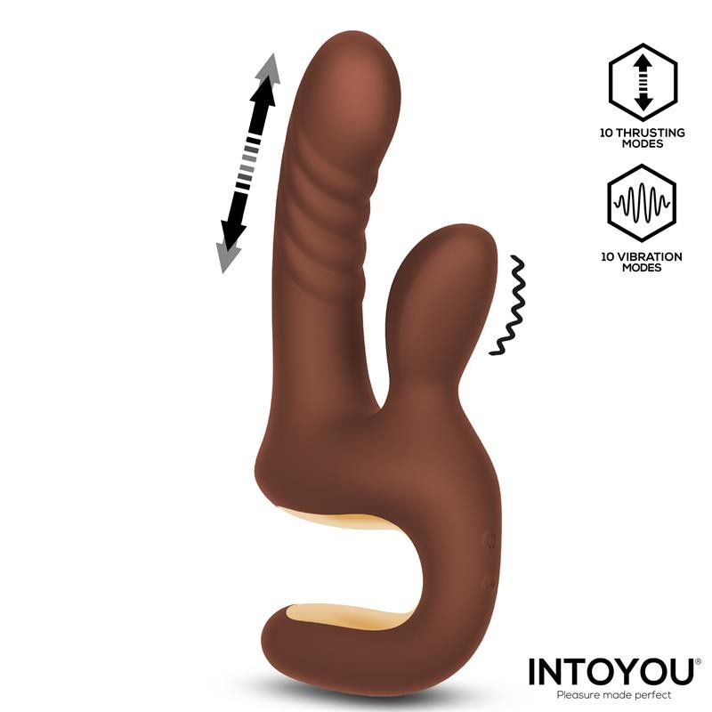 Вибратор двойной Mocca Thrusting Vibrator Ergonomic Grip. Артикул: IXI66795