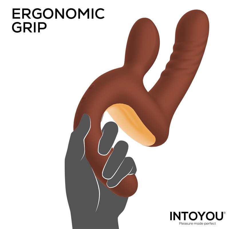 Вибратор двойной Mocca Thrusting Vibrator Ergonomic Grip. Артикул: IXI66795
