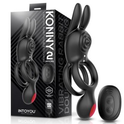 ������� �� ����� Konny Vibrating Rabbit Double Cockring Remote Control