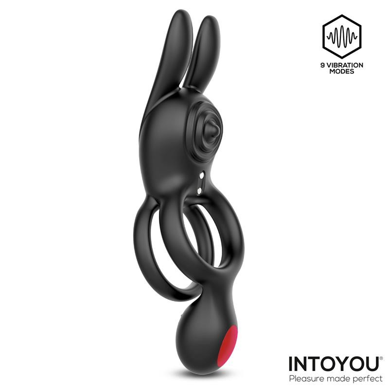 Насадка на пенис Konny Vibrating Rabbit Double Cockring Remote Control. Артикул: IXI66796
