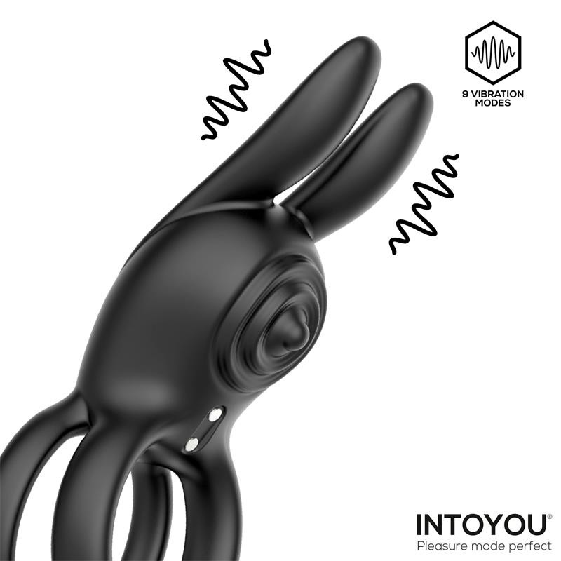 Насадка на пенис Konny Vibrating Rabbit Double Cockring Remote Control. Артикул: IXI66796