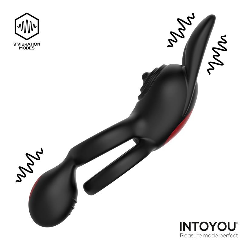 Насадка на пенис Konny Vibrating Rabbit Double Cockring Remote Control. Артикул: IXI66796
