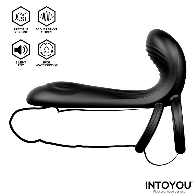 Насадка на пенис Synkox Girth Gainer Vibrating Double Cockring. Артикул: IXI66802